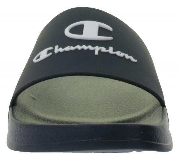 Champion Kos Damen und Herren Bade-Schuhe Badelatschen Sommer-Schuhe Schlupf-Schuhe S22175 KK001 Schwarz