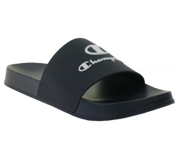 Champion Kos Damen und Herren Bade-Schuhe Badelatschen Sommer-Schuhe Schlupf-Schuhe S22175 KK001 Schwarz