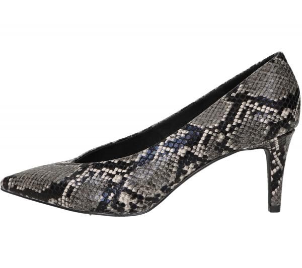 Venturini Milano High Heels gemusterte Damen Abend-Sandaletten mit Stiletto-Absatz 1031228 Schwarz