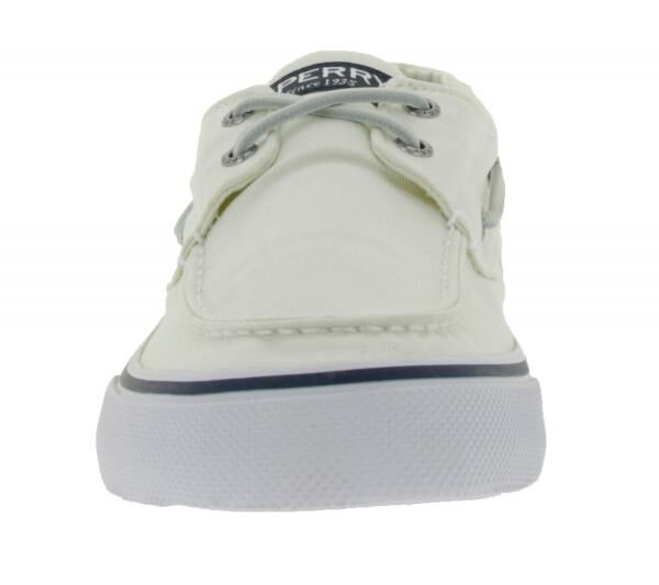 SPERRY Bahama II SW Herren Bootsschuhe Leinen-Schuhe STS22016 Wei&szlig;