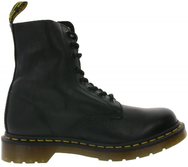 Dr. Martens 1460 Echtleder-Stiefel komfortable Schn&uuml;r-Schuhe mit gelben N&auml;hten 13512006 Schwarz