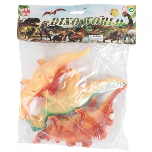 Dino World Dinosaurier 27 cm, 3 Stück