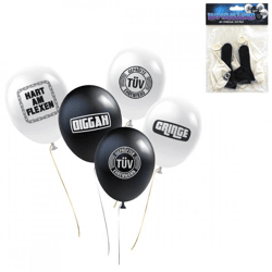 Ballonnen met teksten 22 cm set van 5
