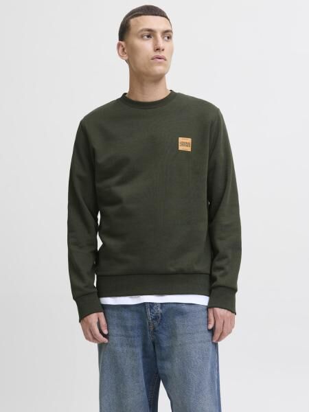 weiches Jack & Jones Herren Sweatshirt mit Baumwolle Gr&uuml;n