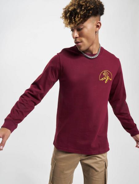 weiches Converse Herren Sweatshirt Rippb&uuml;ndchen mit Baumwolle Bordeaux-Rot