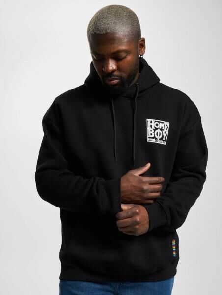 bequemer Homeboy Herren Hoodie 600 g/m&sup2; mit Baumwolle Schwarz