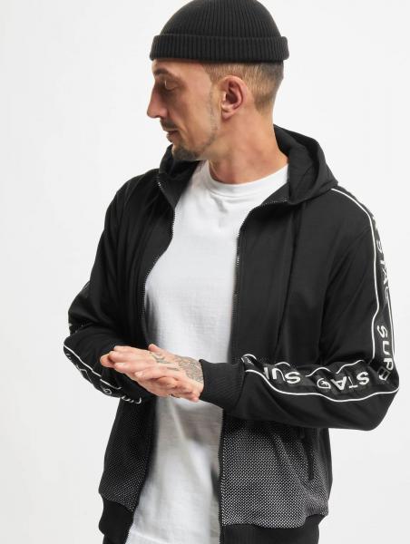 l&auml;ssiger vsct Herren Hoodie Kordelzug Rei&szlig;verschluss Schwarz