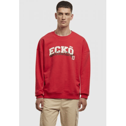 lässiges Ecko Unltd. Herren Sweatshirt Rippbündchen mit Baumwolle Rot