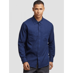 vielseitiges URBAN CLASSICS Herren Polo-Shirt Reißverschluss Kapuze 120 g/m² mit Baumwolle Navy