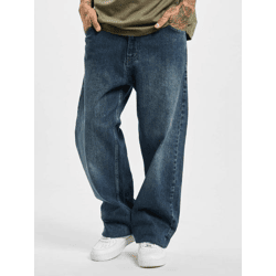 moderne Dangerous DNGRS Herren Jeans Reißverschluss Taschen mit Baumwolle Blau