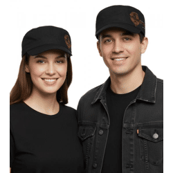 Evanescence Unisex Baumwoll-Cap im millitärischen Schnitt mit leicht gebogenen Schnitt Schwarz