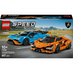 LEGO® Speed Champions 77238 - Lamborghini Revuelto and Huracán STO (607 pieces)