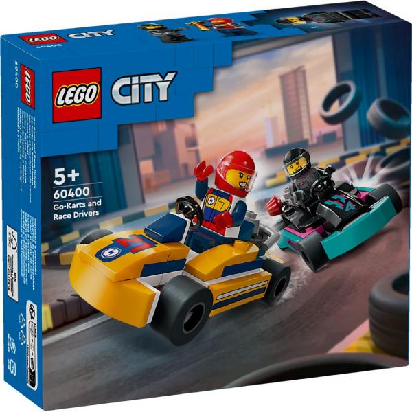 LEGO&reg; 60400 City Fahrzeuge - Go-Karts mit Rennfahrern (99 Teile)
