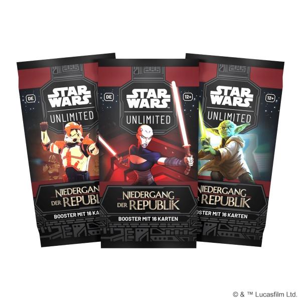Star Wars: Unlimited &ndash; Niedergang der Republik (Booster-Display)