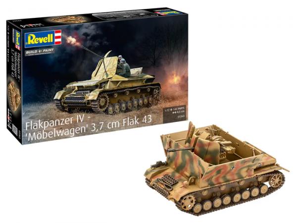 Flakpanzer IV - "M&ouml;belwagen" 3,7 cm Flak 43 Revell Modellbausatz 1:72