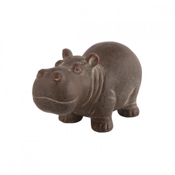 Countryfield beeld Mafuta nijlpaard bruin 16 cm