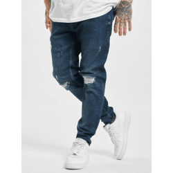 moderne 2Y Premium Herren Jeans Slim Fit Stretch Reißverschluss mit Baumwolle Blau