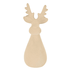Reindeer, sand, cream, approx. 20 cm tall