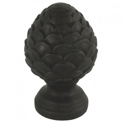 Countryfield beeld dennenappel Celine XL zwart 18 cm