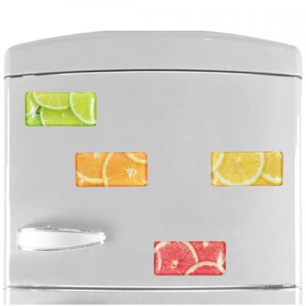 Magnet Frucht Vitamin Kick 5,8 cm 4 sortiert