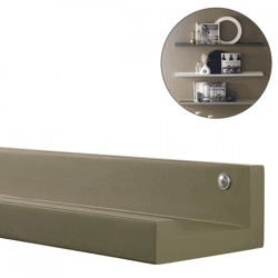 WOOOD Wandregal Studio militärisch braun 120 cm