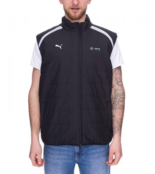 PUMA X Mercedes-Benz AMG Petronas F1 Herren Stepp-Weste Herbst-Weste &Uuml;bergangs-Jacke 622133 01 Schwarz