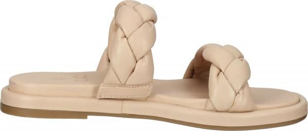 Elegante ILC Pantoletten Schlupfschuhe f&uuml;r Damen C47-1541 -06 Beige