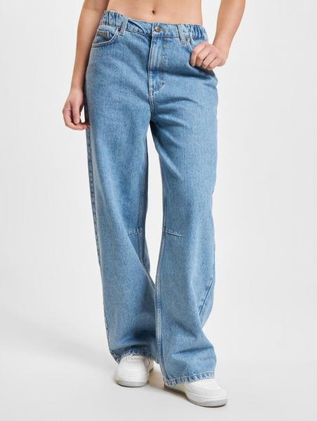 moderne DEF Damen Jeans mit Baumwolle Hell-Blau
