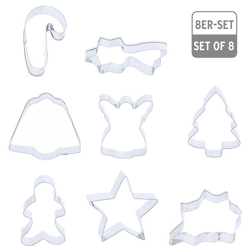 Keksausstecher, Xmas, 8er Set, ca. 7cmH 