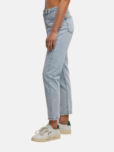 UNEFFECTED Basic Baggys Damen Jeans im 5 Pocket-Style Baumwoll-Hose eisblau