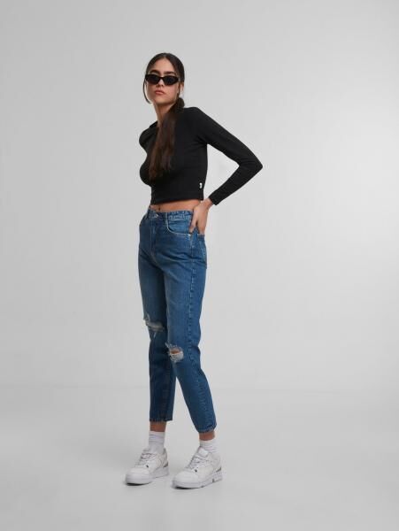 UNEFFECTED Damen Slim Fit Jeans blau
