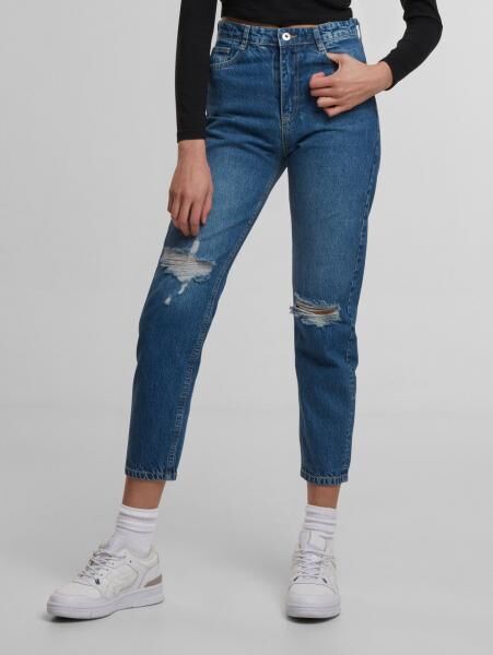 UNEFFECTED Damen Slim Fit Jeans blau