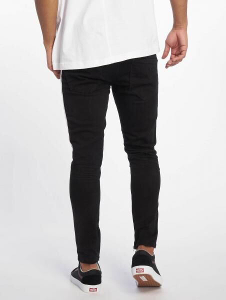 vsct Knox Stripe Slim Fit Jeans Schwarz Kneecut