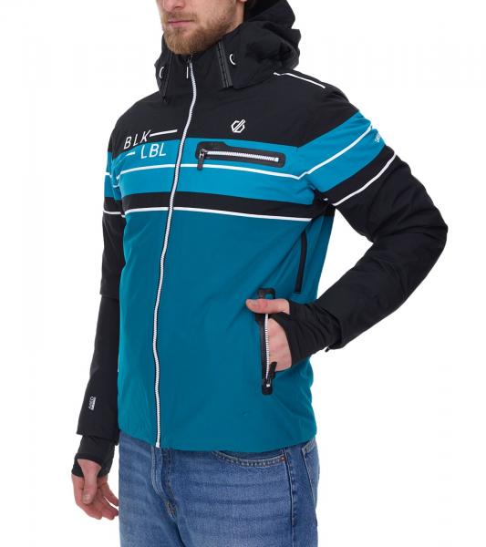 DARE 2b OUTLIER II Herren Snowboard-Jacke wasserdichte Ski-Jacke nachhaltige Wintersport-Jacke DMP519_Y2W Schwarz/Blau