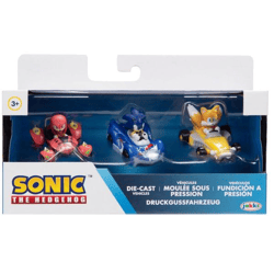Sonic The Hedgehog - Druckgussfahrzeug 3-er Pack - Sammelfigur