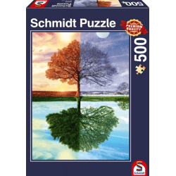 Jahreszeiten-Baum - 500 Teile Puzzle