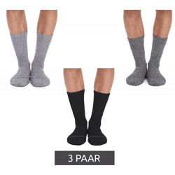3 Paar primair socks. nachhaltige Freizeit-Socken Baumwoll-Socken lange Strick-Socken 53200 Schwarz/Weiß/Hellgrau/Dunkelgrau