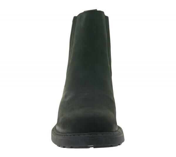 Elegante Clarks Orinoco2 Mid Echt-Leder Damen Chelsea-Boot Stiefelette 26161664 Schwarz