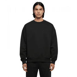 Schlichter Prohibited Herren Sweatshirt Baumwoll-Pullover Sweater Oversized PB0301 Schwarz