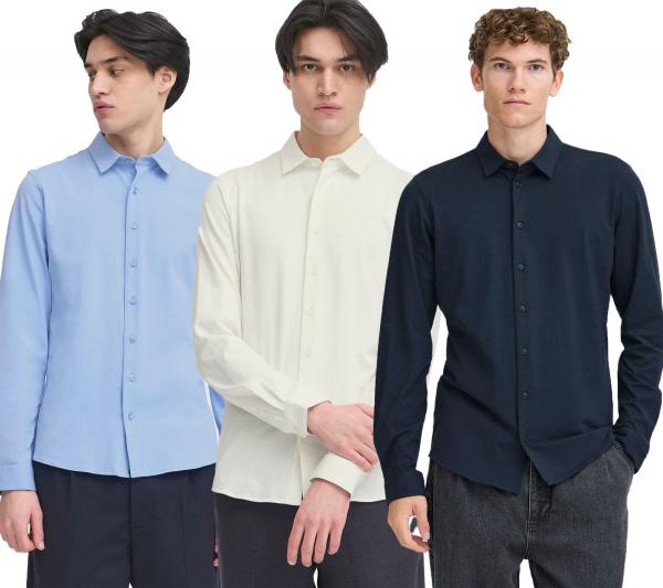 klassisches CASUAL FRIDAY CFFolke LS Herren Business-Hemd mit Knopfleiste Langarmhemd 20505638 Hellblau, Wei&szlig; oder Dunkelblau