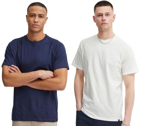 klassisches 11 PROJECT PRNobbi Herren T-Shirt mit Rundhals Shirt 20716203ME in Blau oder Wei&szlig;