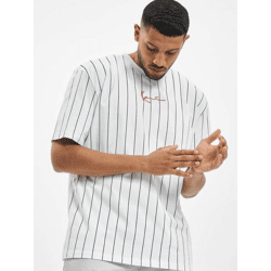 bequemes Karl Kani Herren T-Shirt 220 g/m² mit Baumwolle Weiß