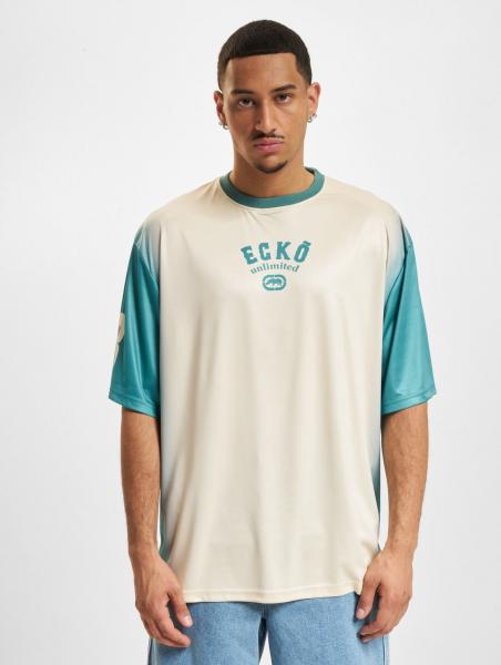 bequemes Ecko Unltd. Herren T-Shirt Beige/Gr&uuml;n
