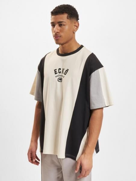l&auml;ssiges Ecko Unltd. Herren T-Shirt Oversize mit Baumwolle Beige