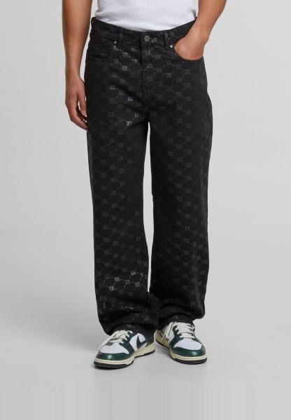 l&auml;ssige Favela Herren Jeans Schwarz