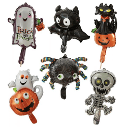 Folienballons Halloween - 6-fach sortiert