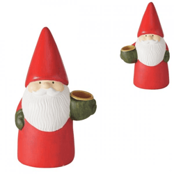 Boltze Kerzenständer „Weihnachtsmann“, 15 cm, 2er-Set, sortiert