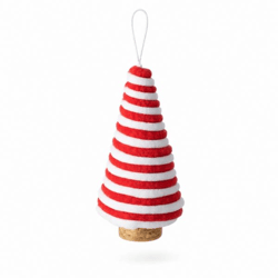 Boltze kersthanger Strimma rood/wit 14 cm