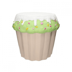 Beistelltisch „Cupcake“, weiß/grün, 37 cm