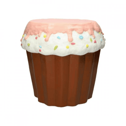 Beistelltisch „Cupcake“, hellrosa/weiß, 37 cm